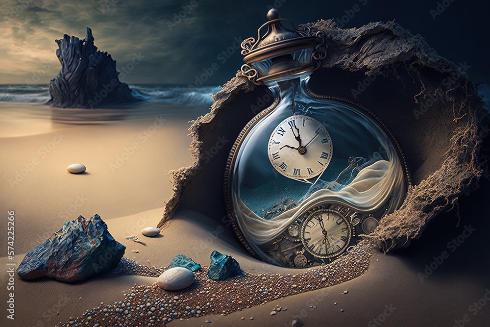 Poster wonders washed ashore by the tides of time generative ai