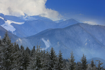 winter in mountains