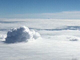 Cloudscape and horizon