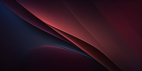 Abstract Simple Smooth colorful Wave Background, Modern Design. Moderate Gradient Dark Red colors. Used as banner, presentation or wallpaper - generativ ai