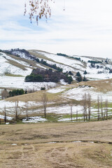 Scenic view of snow-covered lands in northern Setif, Algeria
