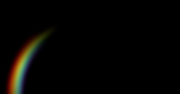 Rainbow regular shape forms slowly on black background. Soft color gradient animation. Good forr adding to any video as alpha channel for itself, overlay, etc....