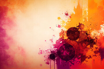 Seamless texture of an abstract background with the image of chaos in various colors. Conceptual wallpaper. Grunge and vintage style. Can be used as a background or wallpaper	
