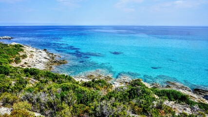 Fototapeta na wymiar seascape of Corsica island