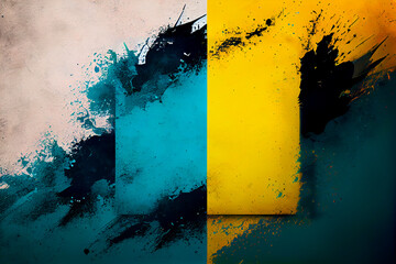 Torn flag of Ukraine. Torn and dirty flag cloth. Ukraine design elements. Abstract backgrounds using Ukraine flag colors. Lacerated paper	