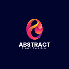Vector Logo Illustration Abstract Gradient Colorful Style