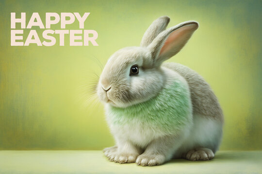 Oster Hase, Frohe Ostern, Illustration, Osterei
