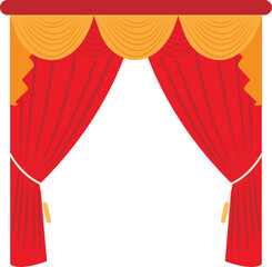 Curtain vector image or clipart