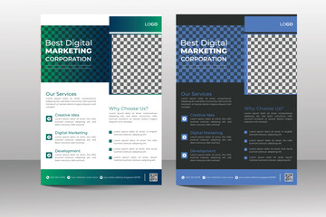 Modern and creative business flyer design vector template