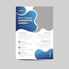 Modern and creative business flyer design vector template