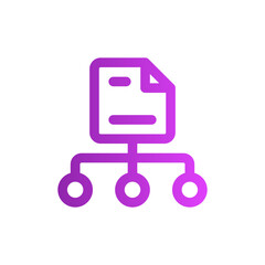 diagram gradient icon