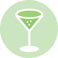 Cocktail icon. Design used in taverns and pubs.