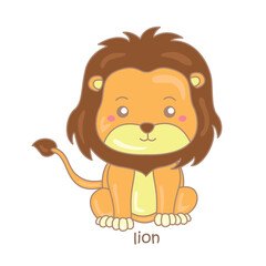 Vocabulary Alphabet L For Lion Illustration Vector Clipart