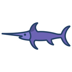 Swordtail fish icon