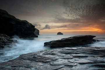 Trebarwith Strand, Cornwall, UK