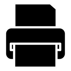 printer glyph icon