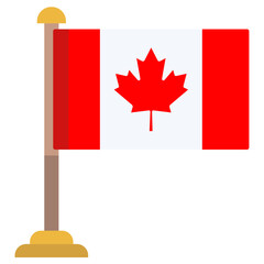 Fototapeta na wymiar Canada flag icon