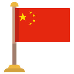 Fototapeta na wymiar China flag icon