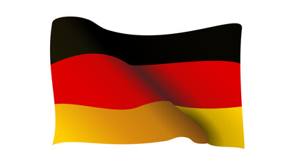 3d Waving flag of Germany