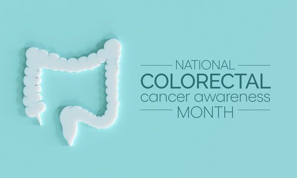 Colorectal Cancer awareness month is observed every year in March, is a disease in which cells in the colon or rectum grow out of control. Sometimes it is called colon cancer. 3D Rendering