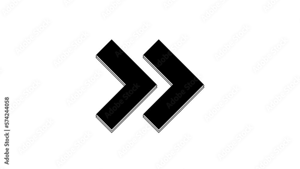 Poster black arrow icon isolated on white background. direction arrowhead symbol. navigation pointer sign. 