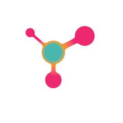 molecule vector icon element concept design template