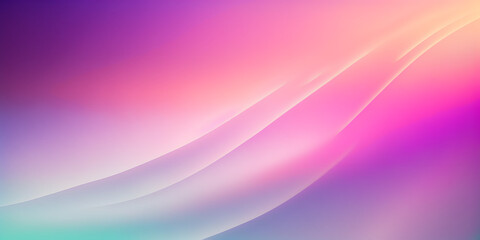 Simple Soft Pink Purple Wave Background, Modern Light Bright Pastel color Design. Used as banner, presentation or wallpaper - generativ ai
