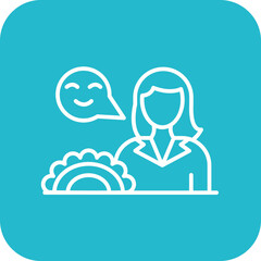 Food Vendor Female Icon