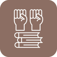 Fototapeta premium Power Of Knowledge Icon