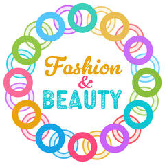 Fashion And Beauty Colorful Rings Circular Background 