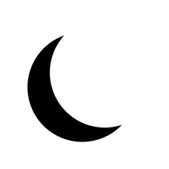 Obraz na płótnie Canvas Moon icon , crescent icon 