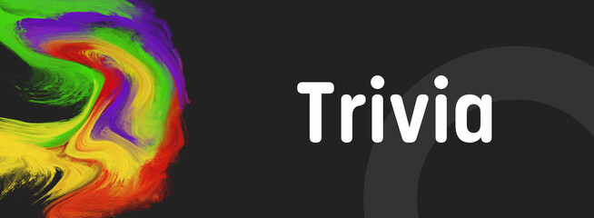 Trivia Colorful Painting Blob Left Text Horizontal 