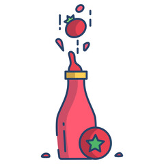 Food ketchup icon