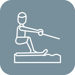 Barefoot Skiing Icon