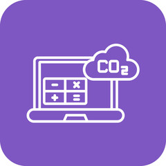 Carbon Footprint Calculator Icon