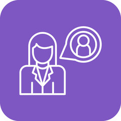Hiring Manager Female Icon