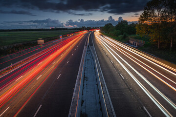 Motorway at night 