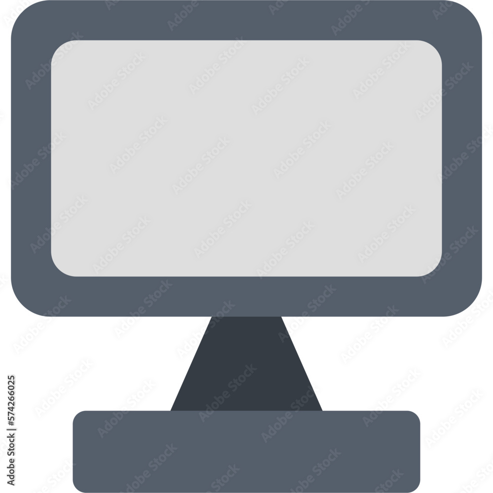 Wall mural monitor screen icon