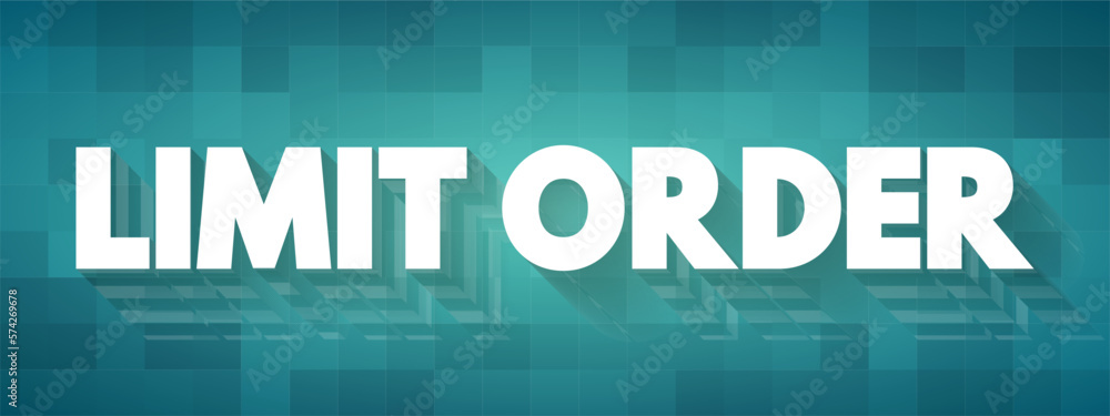 Poster limit order is an order to buy or sell a stock with a restriction on the maximum price to be paid, t