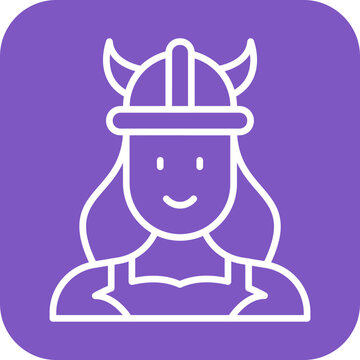 recommend clip art: Viking Woman Icon
