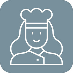 Chef Female Icon