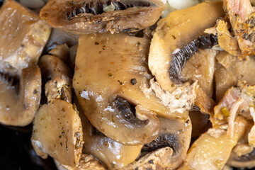 Boiled white rice with other food products