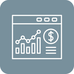 Website Bar Graph Icon
