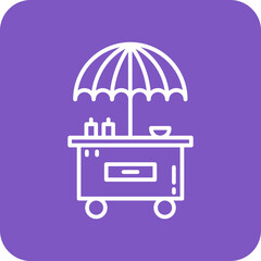 Obraz premium Burger Cart Icon