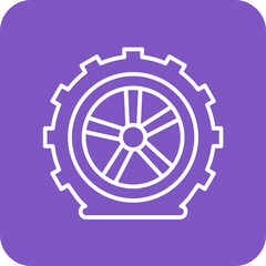 Flat Tire Icon