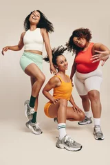 Fotobehang Fitness Fit and vibrant: Young women embracing a lifestyle of sport and fitness