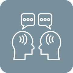 Face to Face Talk Icon