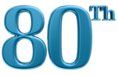 Happy Anniversary Number 3D Render