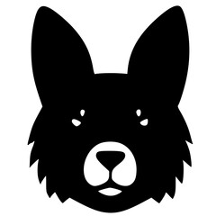 vector illustration of dog icon