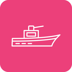 Fototapeta premium Army Ship Icon